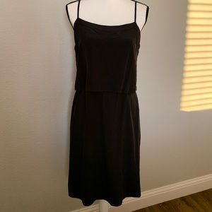 Madewell Black Silk Overlay Cami Dress - Size 6